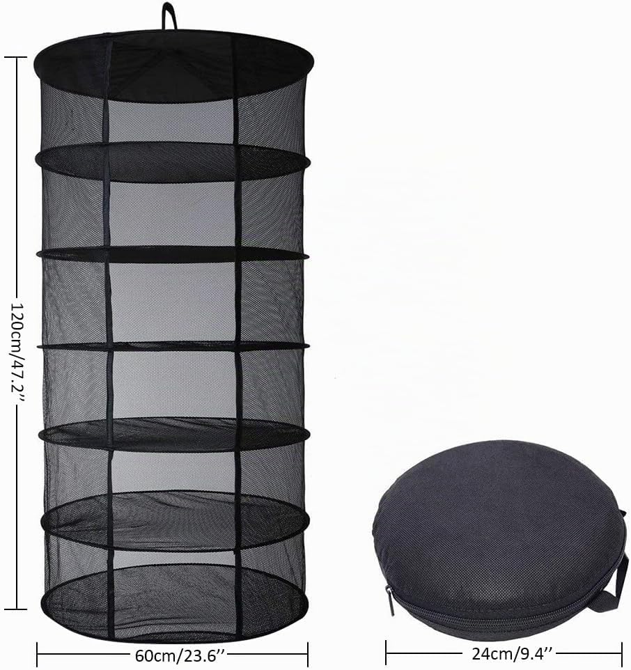 Desy &amp; Feeci Hängendes Kräuter-Trockennetz 6-lagiger Pflanzennetz-Trockenständer Für Kräuter, 2ft Pl