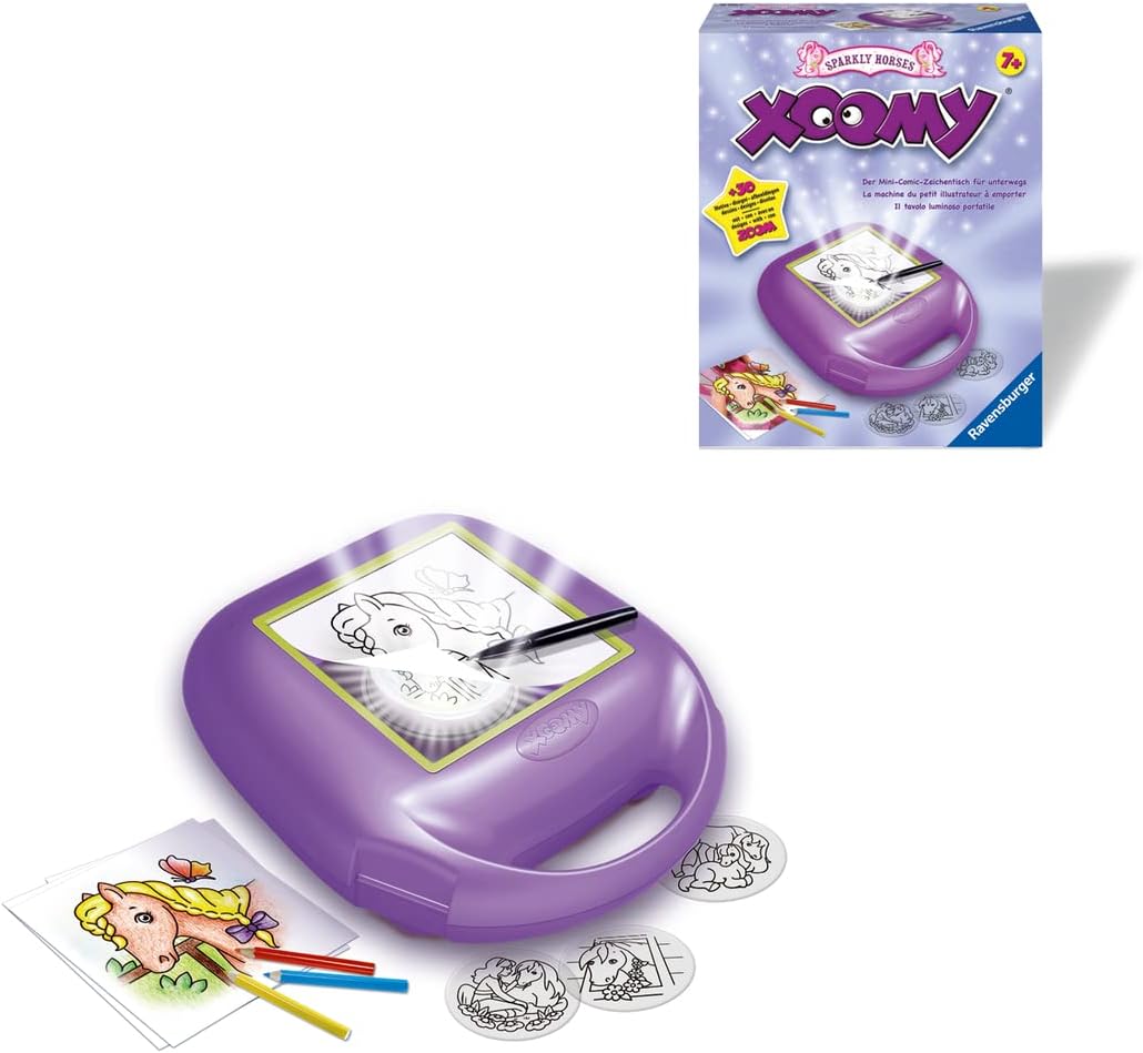 Ravensburger Xoomy Midi Sparkly Horses 18601 - Traumhafte Pferde und Comics zeichnen lernen | Kreati