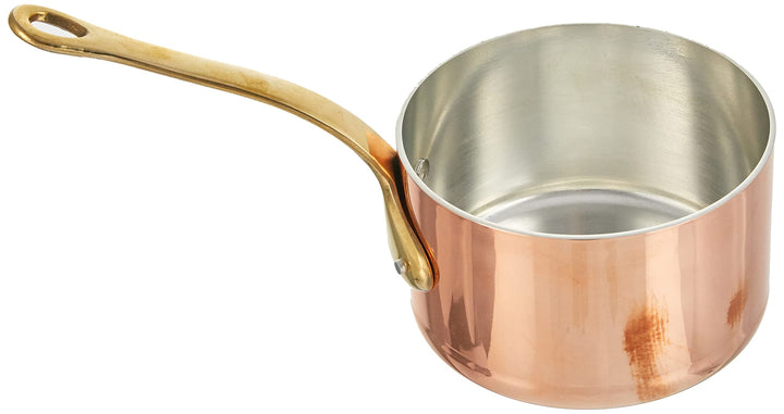 Pentole Agnelli ALCU105F12 Hochverzinkter Kupferauflauf mit 1 Griff, 12 cm, 12 cm