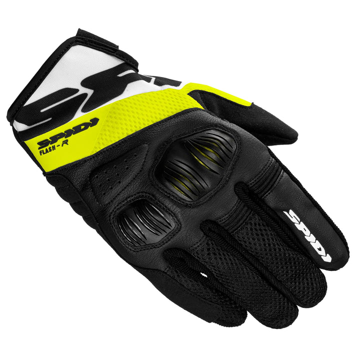 SPIDI, Flash-R Evo, Herren-Motorrad-Handschuhe, schützend & strapazierfähig, Sommerhandschuhe, wasse