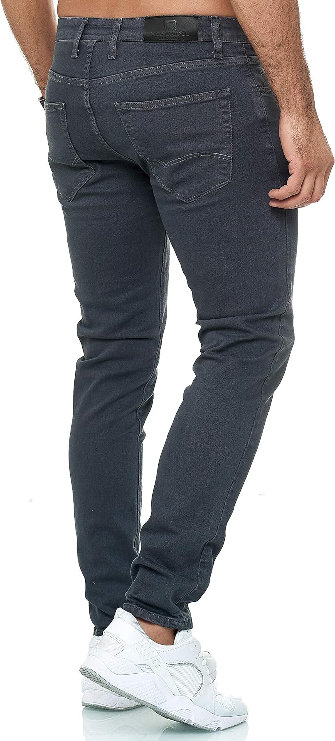 Jeans Slim Fit Stretch Denim Hose im 5 Pocket Style Clean Look Basic für Alltag und Büro 30W / 32L A