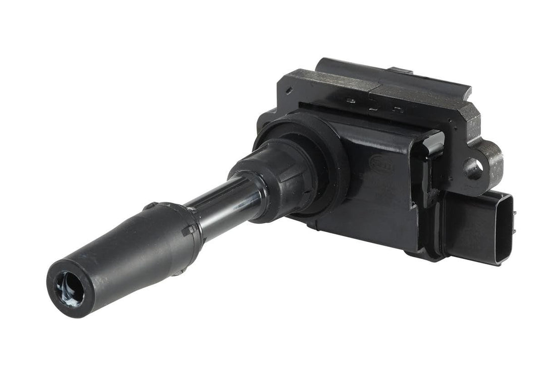 HELLA 5DA 358 000-661 Zündspule - 12V - 3-polig - Kerzenschachtzündspule - geschraubt