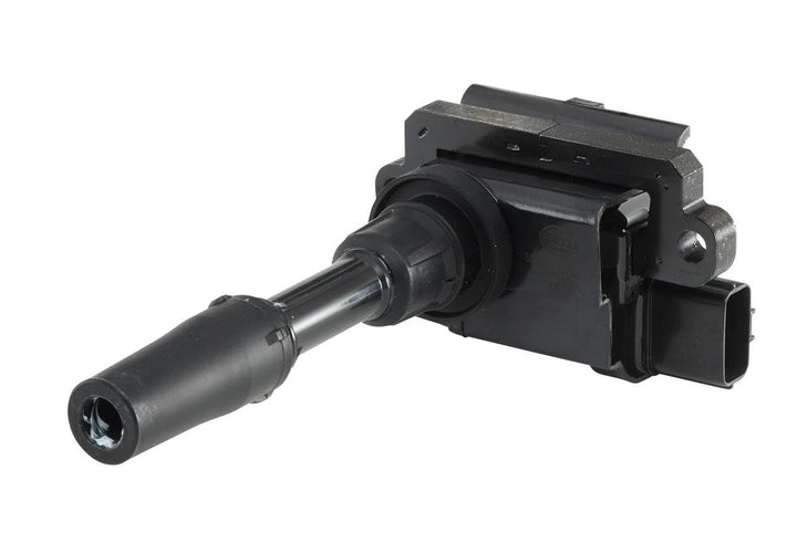 HELLA 5DA 358 000-661 Zündspule - 12V - 3-polig - Kerzenschachtzündspule - geschraubt
