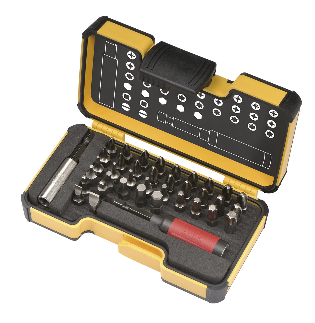 Felo"Bits 38" Bit-Box 38-teilig mit Star-Automatikhalter, 020 738 06