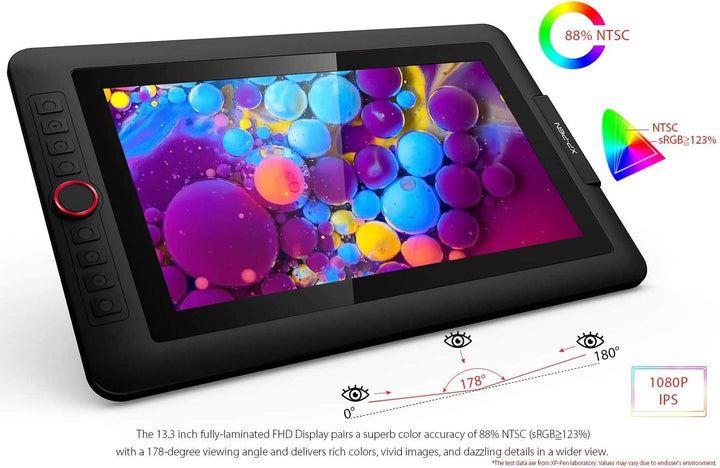 XP-PEN Artist 13.3 Pro - 13,3 Zoll Full-Laminiertes IPS-Display Dial Button & Express Keys für Kunst