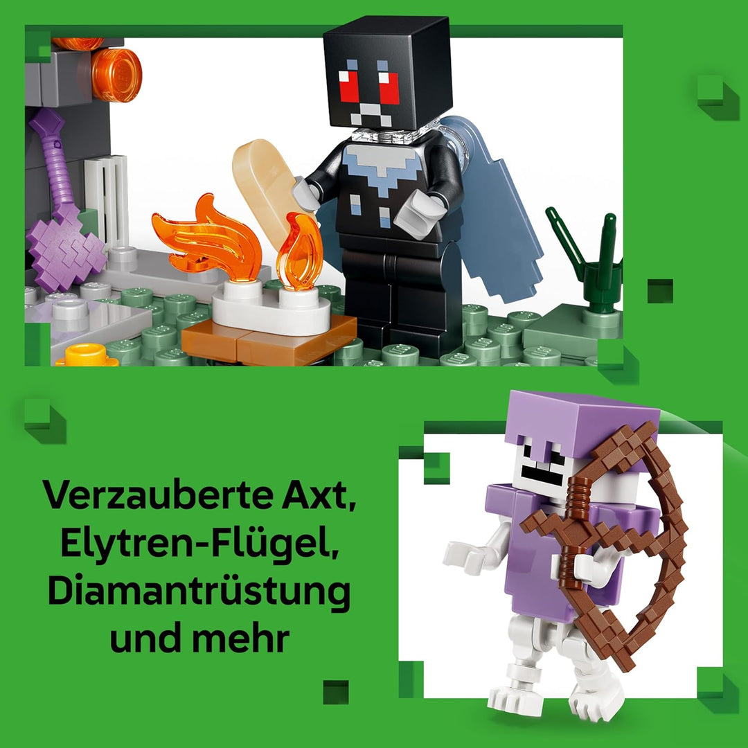 LEGO Minecraft Blasser Garten - Kreatives Spielzeug für Kinder - Spielzeugbiom für Jungen und Mädche