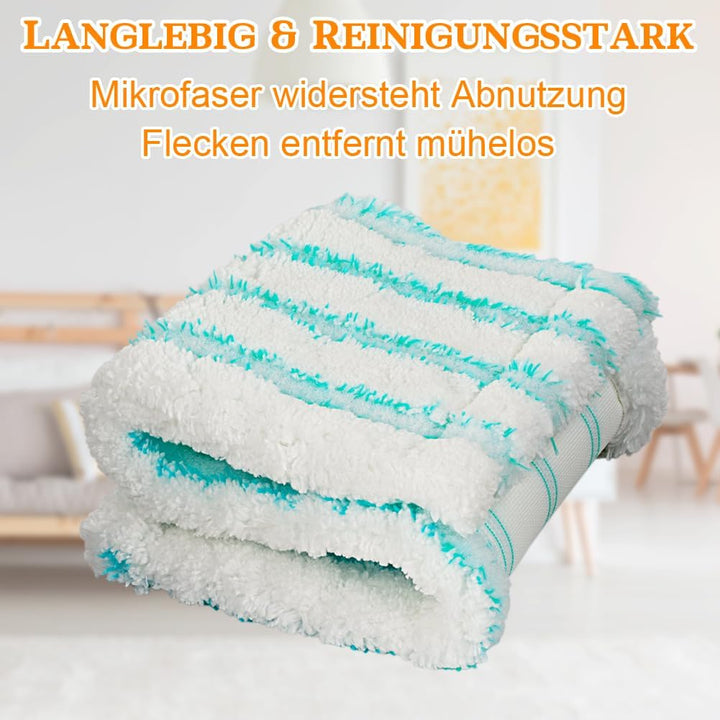 6 Pack Bodenwischer Ersatzbezug für Leifheit Profi XL, für alle Bodenarten | Kompatibel mit Leifheit