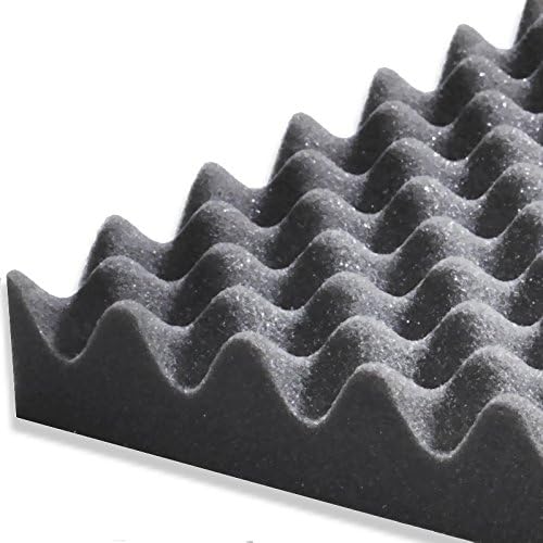 2 x Selbstklebende Akustik-Noppenschaum-Matten Noppenschaumstoff je 1000x500x30 mm #03: 2er Set, #03