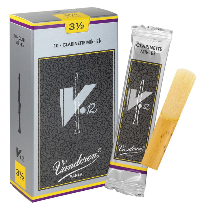 Vandoren CR6135 V12 Eb Clarinet Reeds (Strength 3.5) (Pack of 10) Kraft 3,5, Kraft 3,5