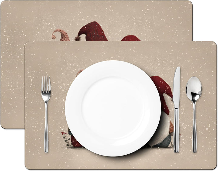 KitchenYeah© Platzsets Abwaschbar 6-Teilig 45x30 cm Tischsets Platzdeckchen rutschfeste Platzset Unt