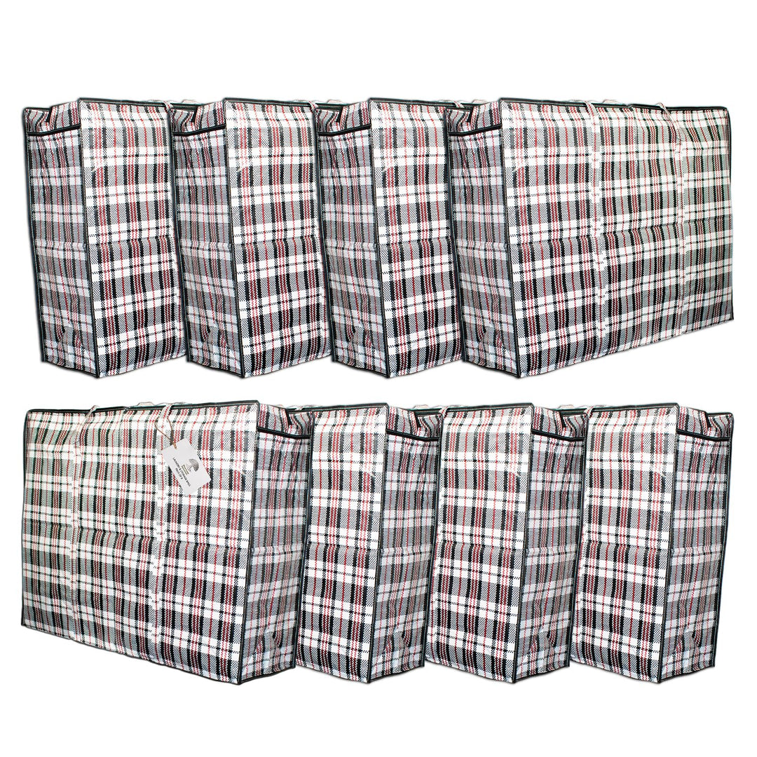 Pro-Lux 8 Stück extra grosse Wäscheaufbewahrung Einkaufstaschen stark langlebig – XXL Umzugstaschen