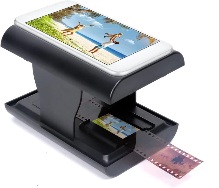 Bewinner Mobiler Filmscanner, Tragbarer Fun-Film-Dia-Scanner, Unterstützt 35/135-mm-Farbpositivfilm,