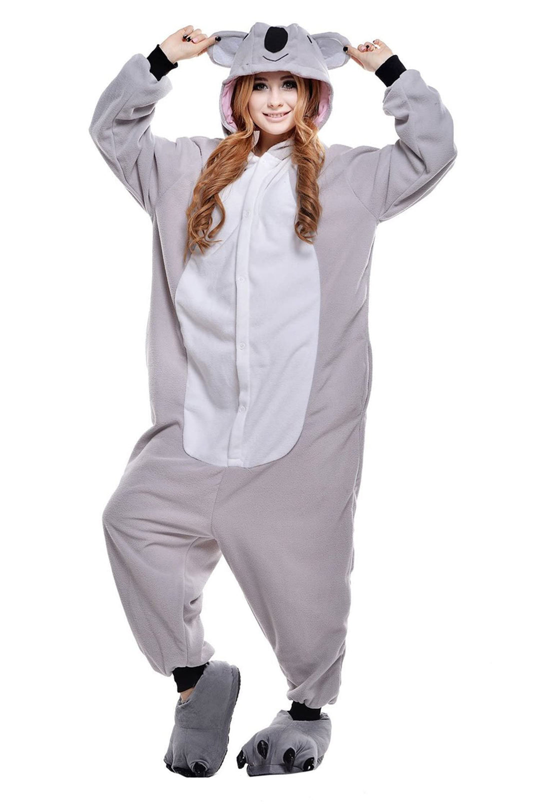 Pyjamas Onesies Cosplay Erwachsene Unisex Tiere Halloween Kostüm Kleid Loungewear L Koala, L Koala