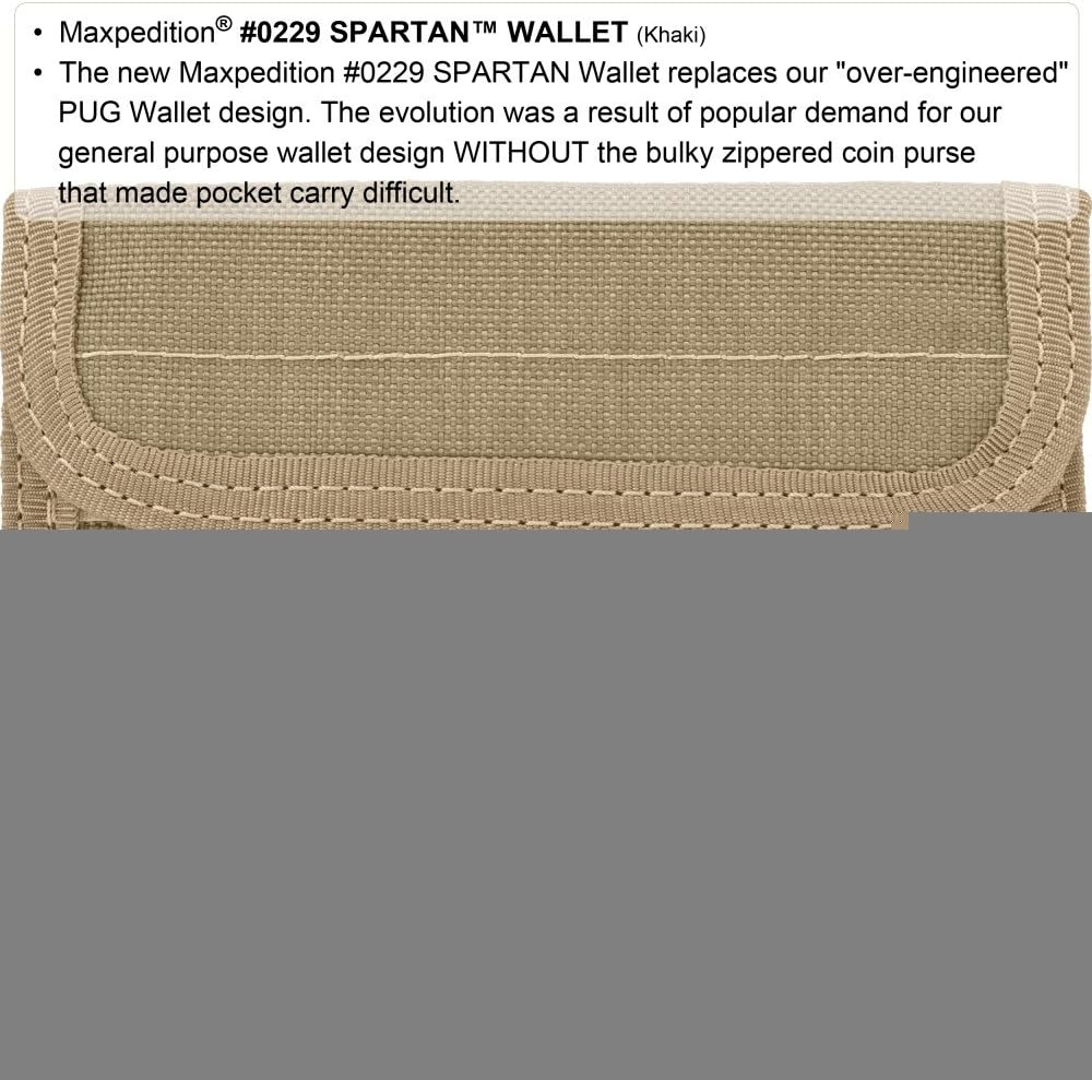 Maxpedition Spartan Wallet Khaki