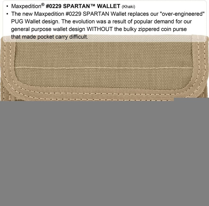 Maxpedition Spartan Wallet Khaki