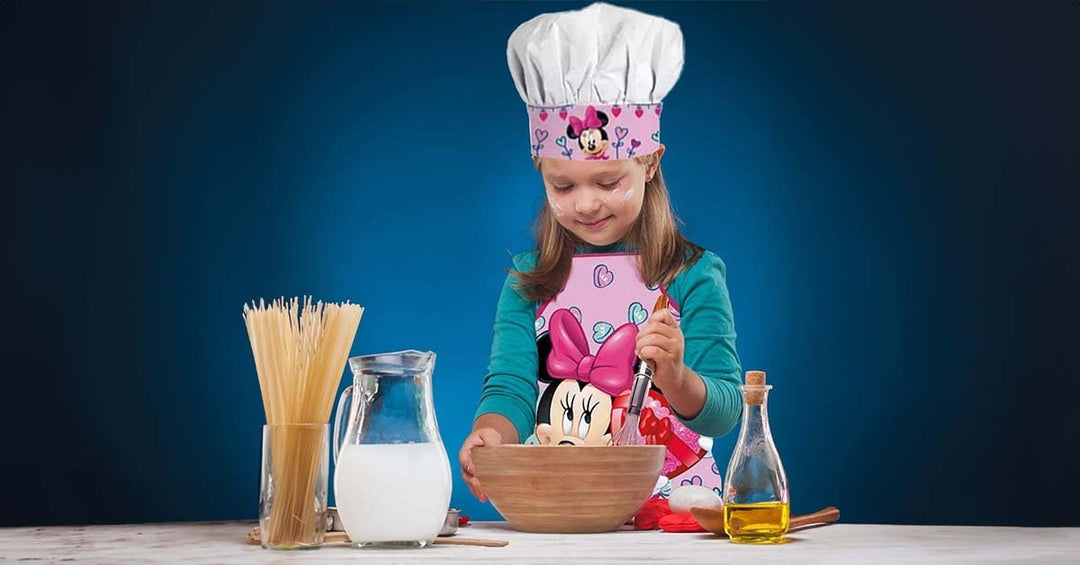 Kinderschürze und Kochmütze für Kinder, Schürze Kochmütze, Kinderschürze Jungen, Verstellbare Koch-S