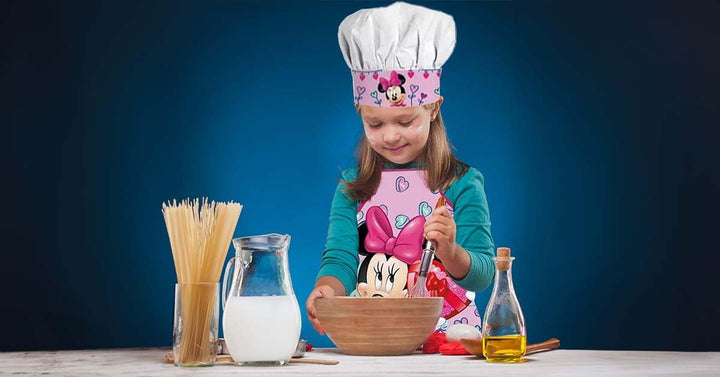 Kinderschürze und Kochmütze für Kinder, Schürze Kochmütze, Kinderschürze Jungen, Verstellbare Koch-S