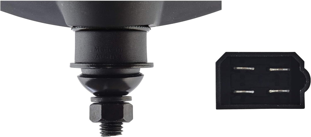 HELLA - Halogen-Hauptscheinwerfer - Oval 120 - 24/12V - Referenzzahl: 12.5 - Anbau - Stecker: Male -