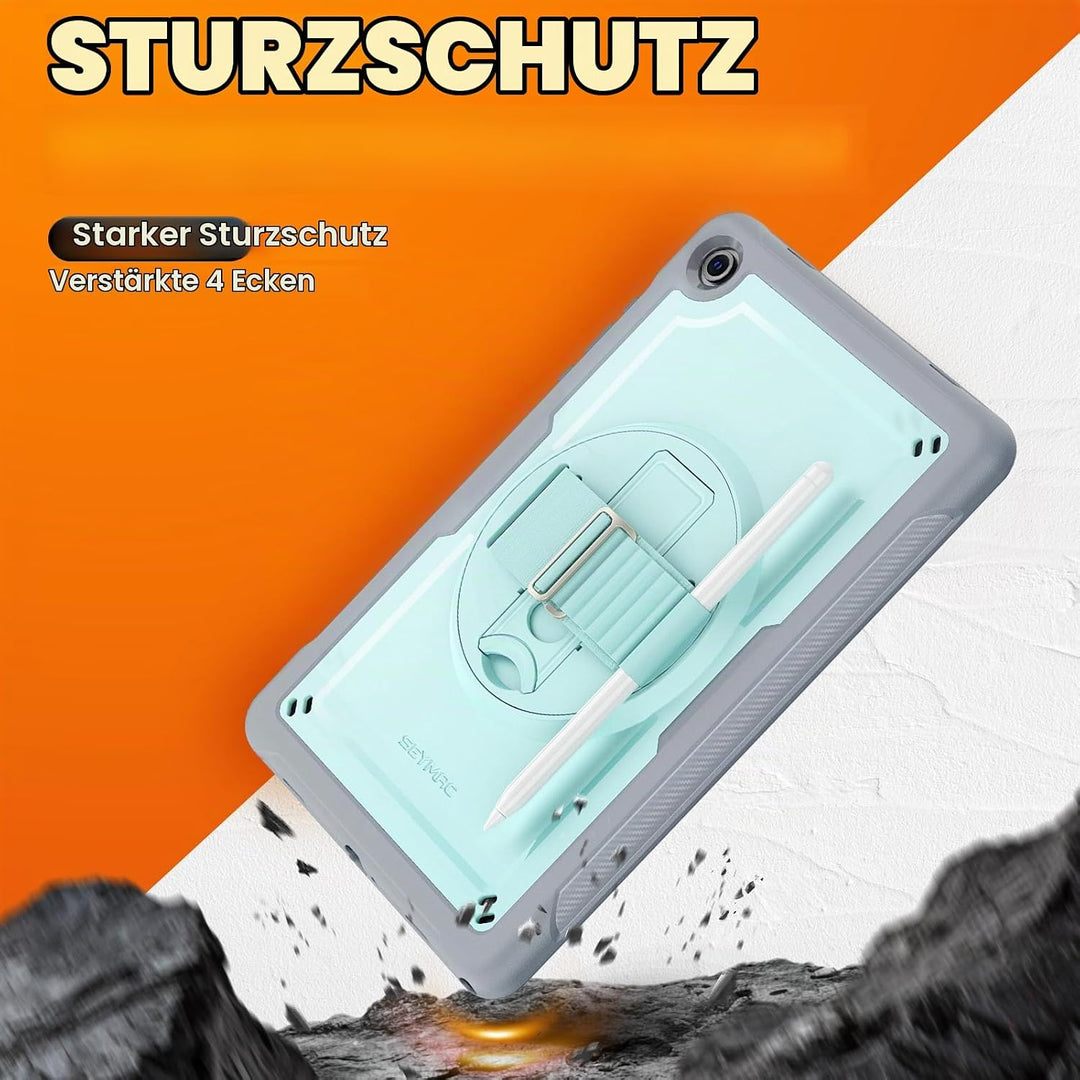 SEYMAC stock Hülle für Samsung Galaxy Tab A11+ Plus/A9+ Plus 11 Zoll 2025/2023, Stossfeste Hülle mit