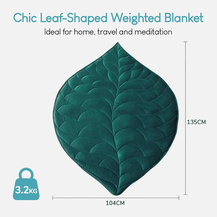 Cottonblue 3,2 kg gewichtete Schossdecke für Erwachsene, 104 x 135 cm, gemütliche, luxuriöse gewicht