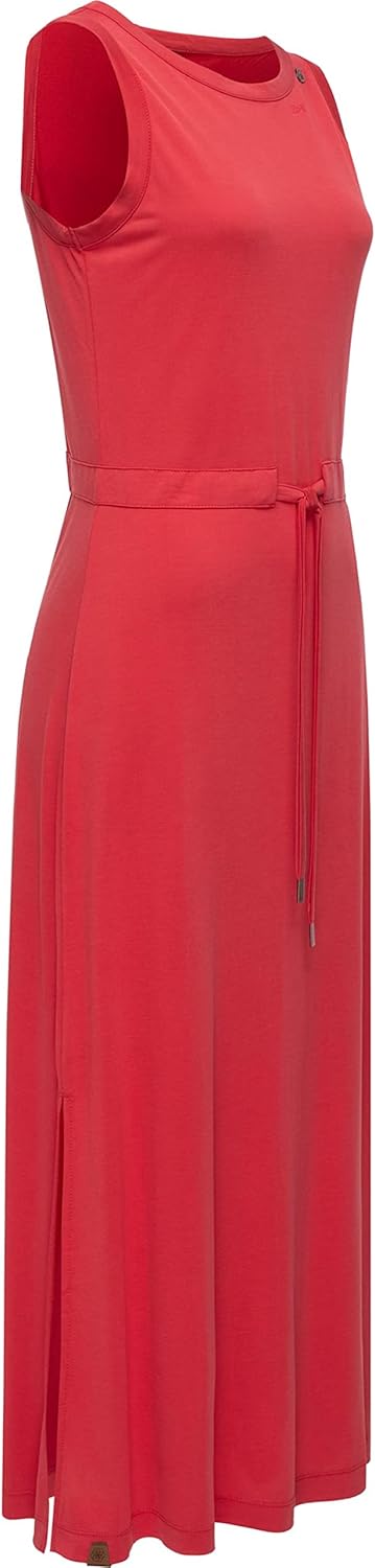 Ragwear Damen Kleid Sommerkleid langes Maxikleid Giggi XS-XXL XL Extra Tall Rot, XL Extra Tall Rot
