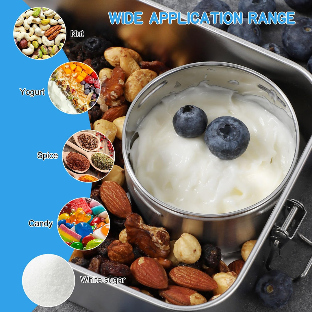 3 Stück Brotdose Edelstahl, Gute Abdichtung, Robust und Sturzsicher Stainless Steel Food Container,