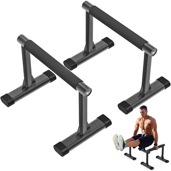 Kipika Parallettes Bars, Push-Up-Bars und Dip-Bar mit komfortablen, dicken Griffen, wackelfreie Fitn
