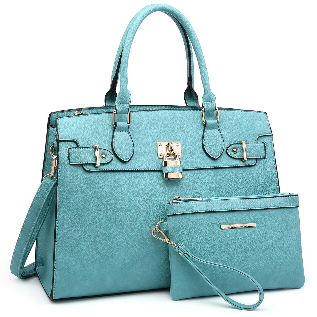 Dasein Women Handbags and Purses Ladies Shoulder Bag Top Handle Satchel Tote Work Bag with Matching
