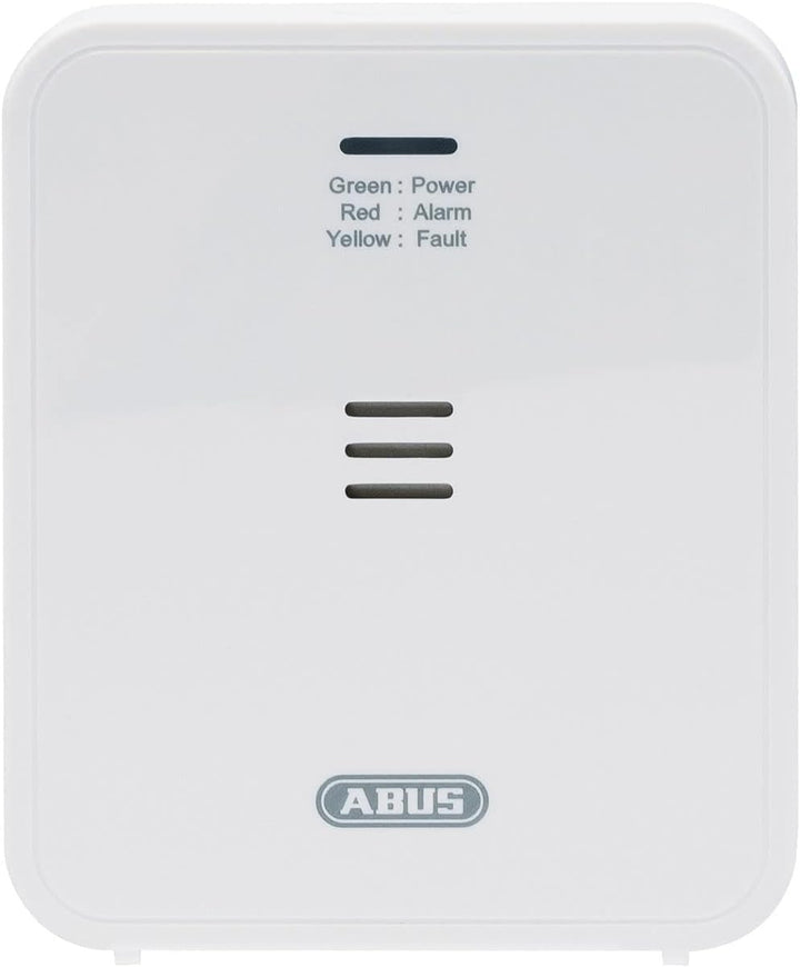 ABUS Gasmelder GWM100ME für Gasthermen - Erdgas (Methan) / Stadtgas - Alarmlautstärke 85 dB - weiss
