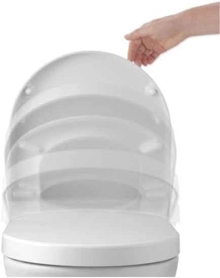 Ritzer WC-Sitz für Geberit iCon | Absenkautomatik & QuickRelease-Scharnieren | Duroplast mit Edelsta