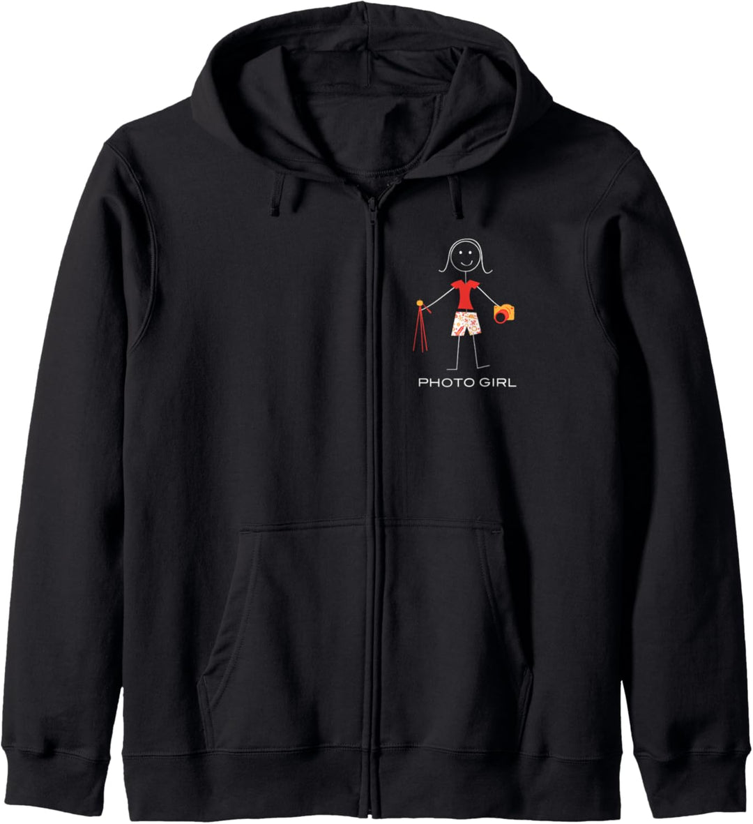 Lustiges Damen-Fotografie-Design, Mädchen-Fotografie Kapuzenjacke