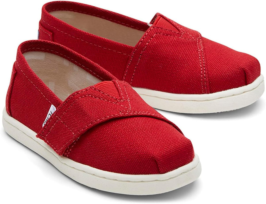 TOMS Unisex Kinder Alpargata Flache Slipper 26 EU Rot, 26 EU Rot