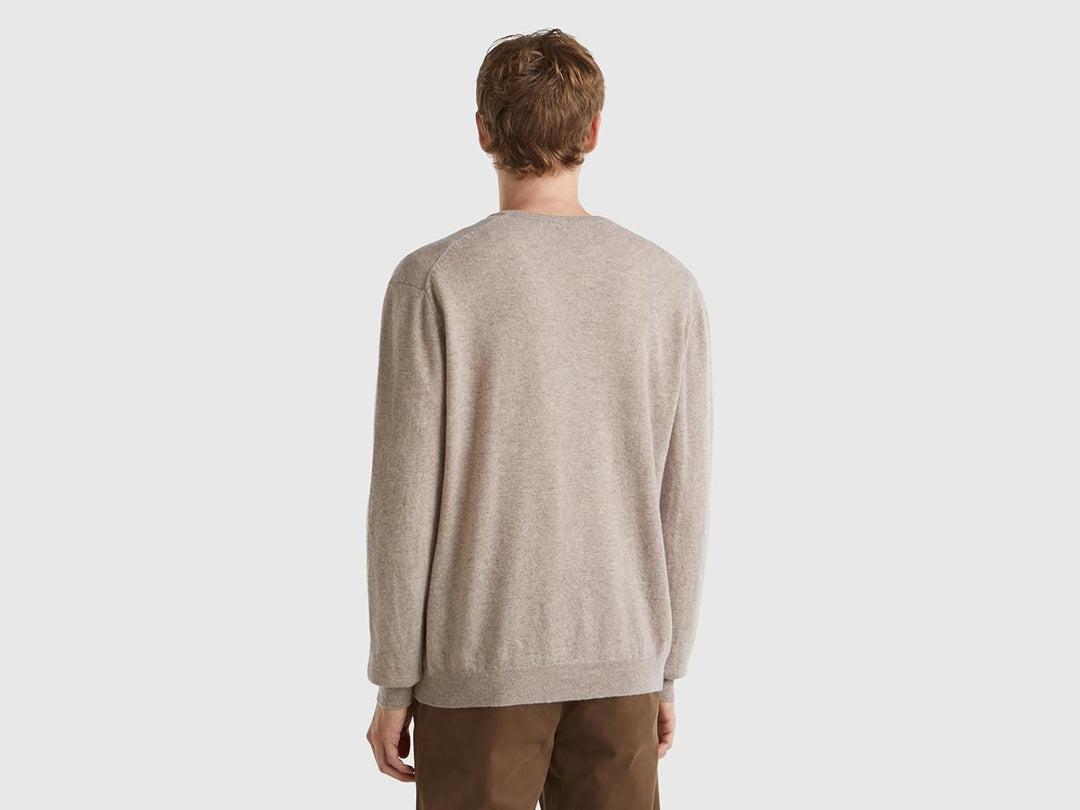 United Colors of Benetton Herren Pullover, Taupe 530