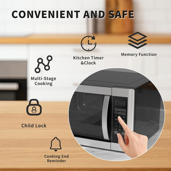 Mikrowellengrill, 42 l, Mikrowelle 1100 W, Grill bis 1400 W, Kombi-Kochen, 11 Leistungsstufen, multi