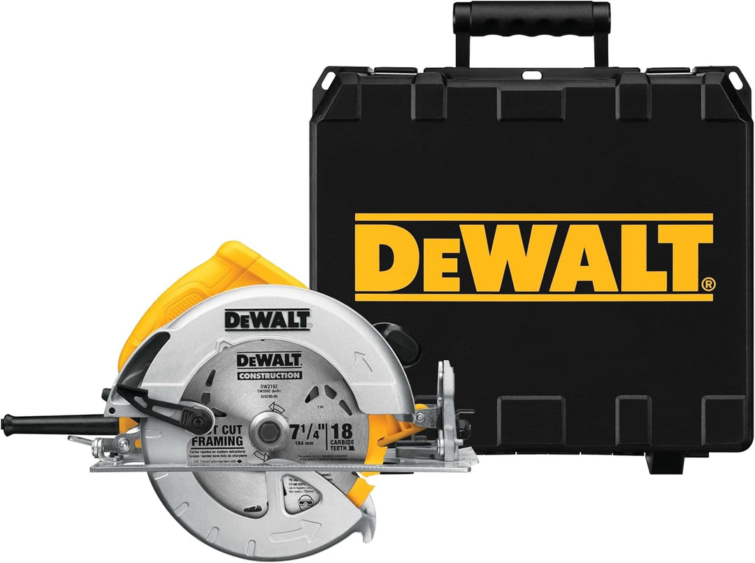 DeWalt 1.600 W Handkreissäge (max. Schnitttiefe 67 mm, für Ablängarbeiten oder Quer- und Neigungschn