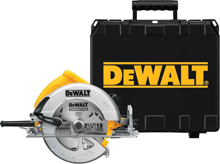 DeWalt 1.600 W Handkreissäge (max. Schnitttiefe 67 mm, für Ablängarbeiten oder Quer- und Neigungschn