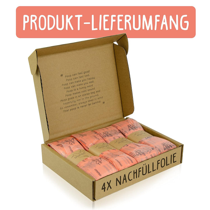 olalao Nachfüllfolie für Windeleimer 4-Pack - kompatibel mit Nachfüllkassetten von Tommee Tippee Twi