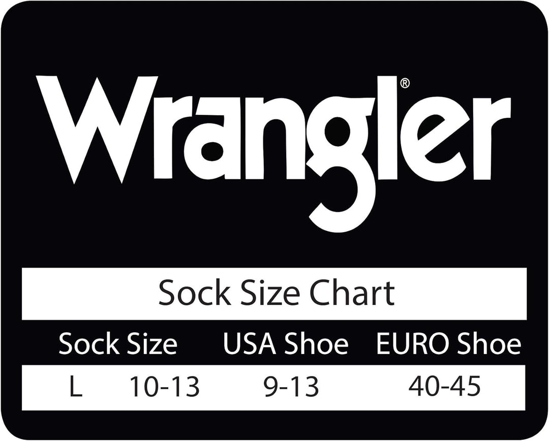 Wrangler Riggs Ultra-Dri Merino Wool Blend Work Socks, Assorted, (L) Men 9-13, 2 Pair