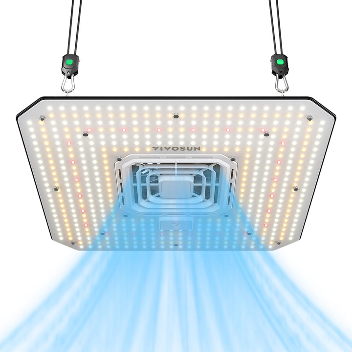 VIVOSUN AeroLight A150SE, LED Grow Lampe 150W mit Integriertem Zirkulationsventilator, Pflanzenlampe