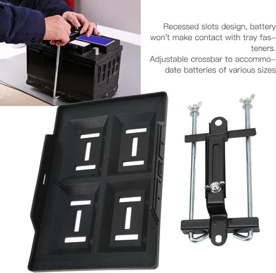 Batteriehalter, Heavy Duty Auto Boot Batteriehalter Niederhalter mit Verstellbarer Halterung Univers