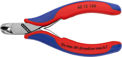 Knipex Elektronik-Schrägschneider mit Mehrkomponenten-Hüllen 120 mm 62 12 120