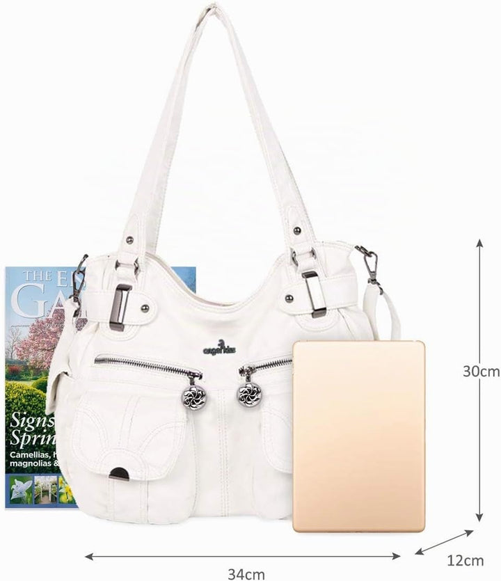 NICOLE &amp; DORIS Handtaschen Damen Lederimitat Umhängetasche Designer Shopper Hobo Taschen Gross Tasch