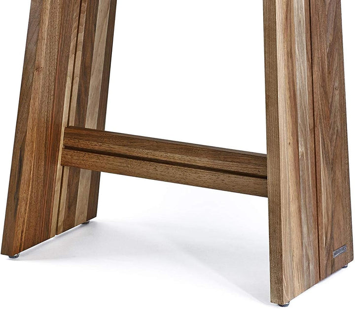 NATUREHOME Design Hocker Massivholz Nussbaum Natur geölt Sitzhocker Holz