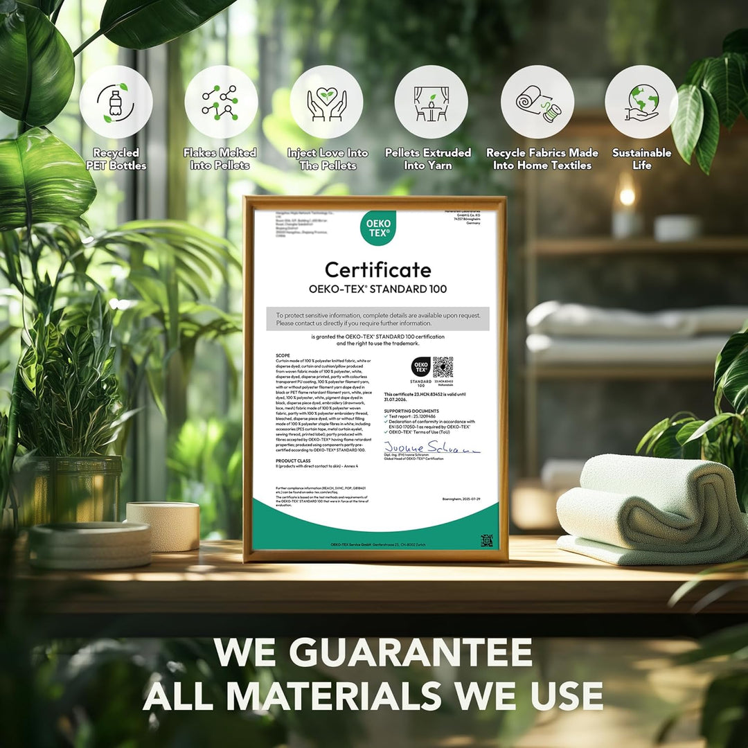 Deconovo Vorhänge Blickdicht Ösen Gardinen Thermovorhang Kälteschutz Winter, 160x107 cm(HöhexBreite)