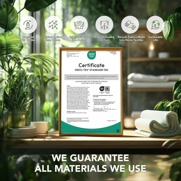 Deconovo Vorhänge Blickdicht Ösen Gardinen Thermovorhang Kälteschutz Winter, 160x107 cm(HöhexBreite)