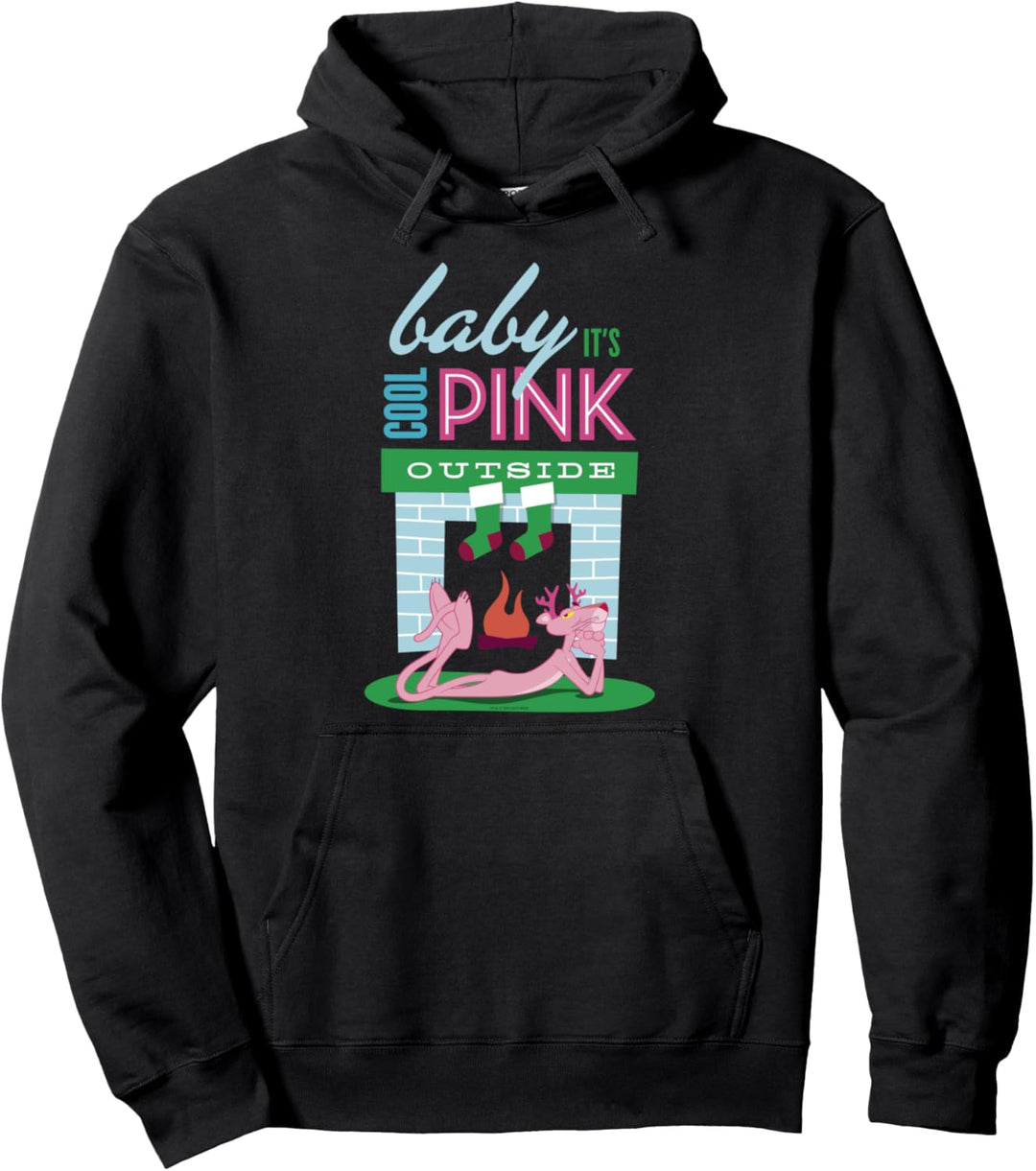 Pink Panther Baby It's Cool Pink Outside Holiday Pullover Hoodie