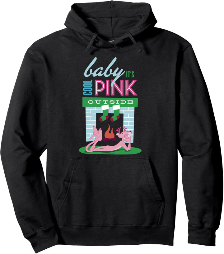 Pink Panther Baby It's Cool Pink Outside Holiday Pullover Hoodie