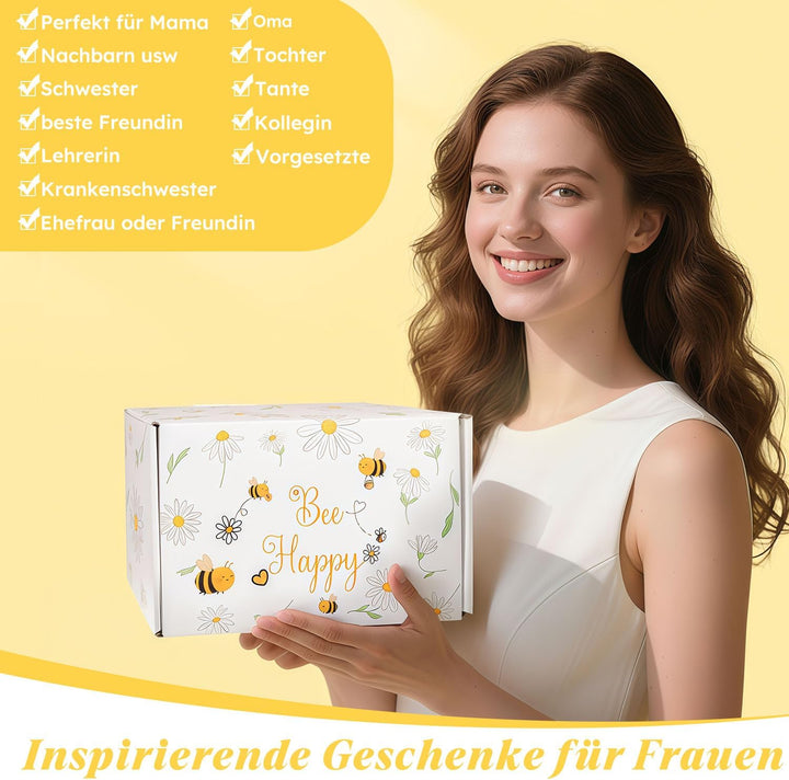 Giftota Bee Happy Geschenke für Frauen – Positive Biene Pocket Hug, Personalisierte Geburtstagsgesch