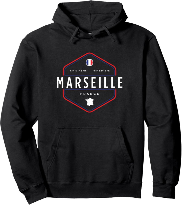 Marseille France Pullover Hoodie