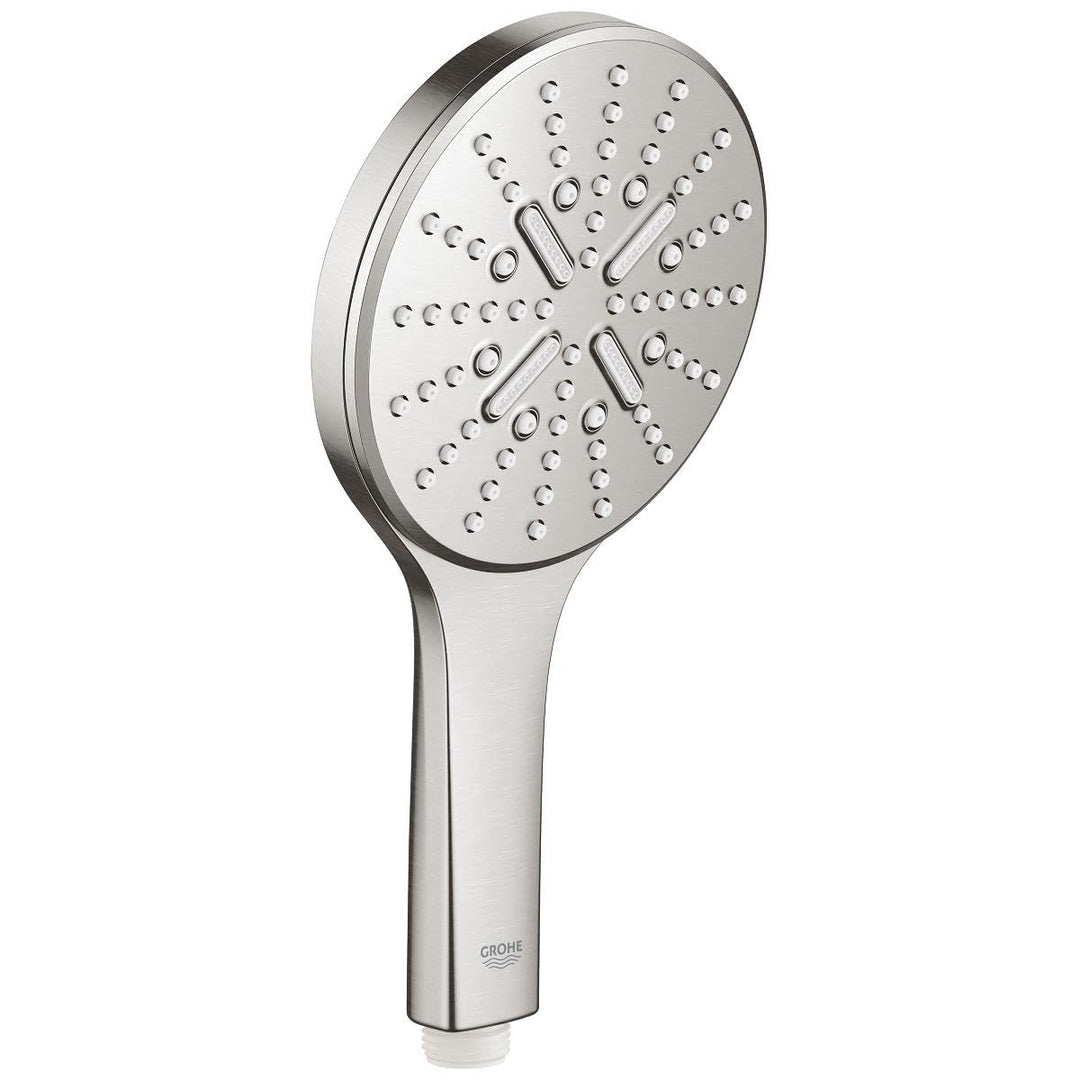GROHE Rainshower SmartActive - Handbrause (wassersparend, 3 Strahlarten, Antikalk-System), superstee